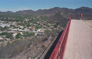Looking to the north from El Mirador, alamos, Sonora, Mexico. Photo by Anders Tomlinson.